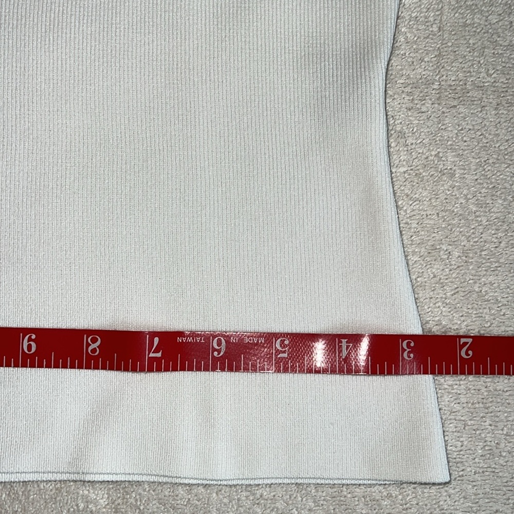 White Sequined Knit Halter Top - Picture 15 of 15